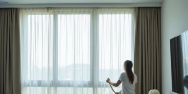 Delicate sheer drape cleaning wamuran Matty Curtain Cleaning