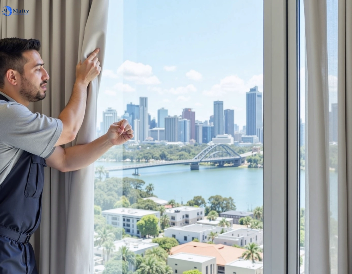 Professional curtain steam cleaning service wamuran QLD by Matty Curtain Cleaning